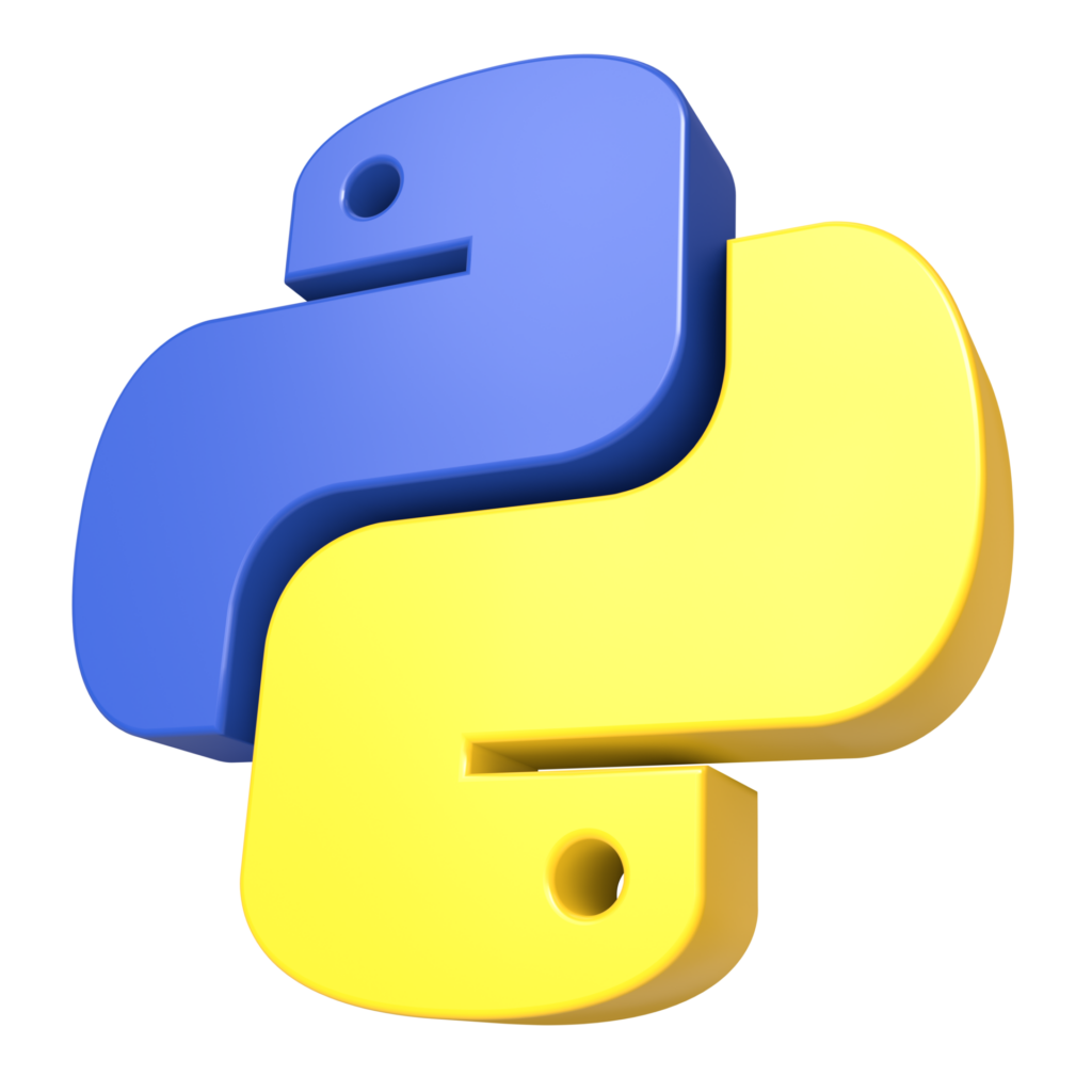 3d python logo